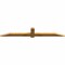 Ekena Millwork Eugene Rough Sawn Timber Gable Bracket, Western Red Cedar, 72"W x 12"H x 2"D x 4"F, 4/12 Pitch GBW072X12X0204EUG00RWR - alternate 3